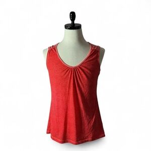 Mountain Hardwear Coral Pink Heathered Textured Tank Top M